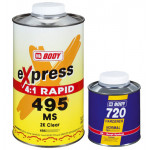 Лак Body 495 MS, EXPRESS RAPID 1л + отвердитель 0,25л