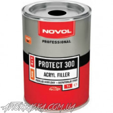 Акриловий грунт Novol PROTECT 300 MS (4:1) чорний 1л без затверджувача