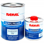 Акриловий грунт RANAL S-2000 (5:1) графіт 0,8л + затверджувач 0,16л