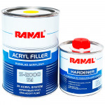 Акриловий грунт RANAL S-2000 (5:1) жовтий 0,8л + затверджувач 0,15л