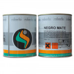 Автоэмаль алкидная ROBERLO NEGRO MATE (черный мат), 1 л