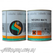 Автоэмаль алкидная ROBERLO NEGRO MATE (черный мат), 1 л