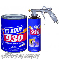 Мастика BODY 930 під пістолет чорна, 1л