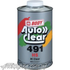 Лак акриловий BODY 491 STANDARD 2:1 HS, 1л + затверджувач 730 0,5л