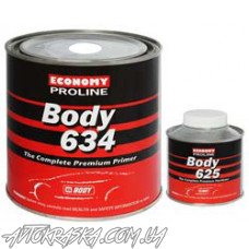 Грунт акриловий BODY ECONOMY PROLINE 634 білий 0.8L + затверджувач 625 0,2L
