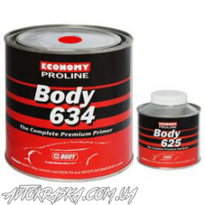 Грунт акриловий BODY ECONOMY PROLINE 634 червоний 0.8L + затверджувач 625 0,2L