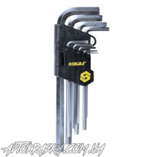 SIGMA Набор Ключи шестигранные короткие (d-1,5х10 мм) 9 шт.