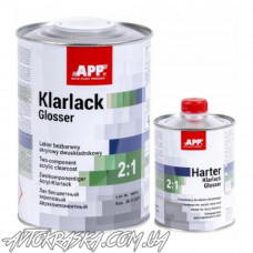 Акриловий лак APP Кlarlack Glosser HS (2:1) 1л + затверджувач 0,5л