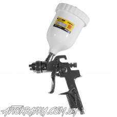 SIGMA Краскопульт 6812131 HVLP 1,3 хром с верхним пластмассовым бачком