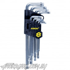 SIGMA Набор Ключи шестигранные Torx короткие (d Т-10хТ-50 мм) 9 шт
