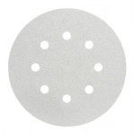 Шлифовальный круг белый Smirdex 510, 8 отверстий, Р1000, Ø125мм