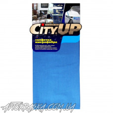 Салфетка из микрофибры CITY UP Swisscar, 35х40 см, синяя
